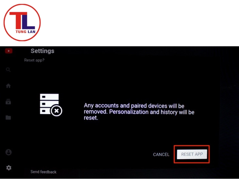 tivi tcl không vào được youtube