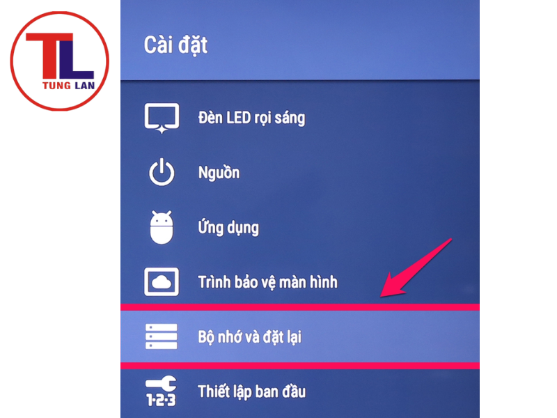 Khôi phục cài đặt gốc tivi Sony