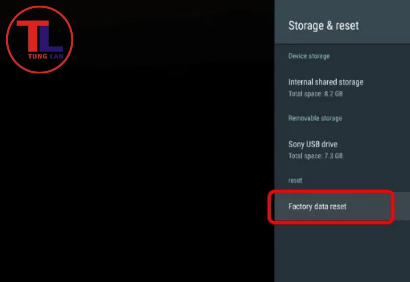 Khôi phục cài đặt gốc của tivi (Factory Reset)