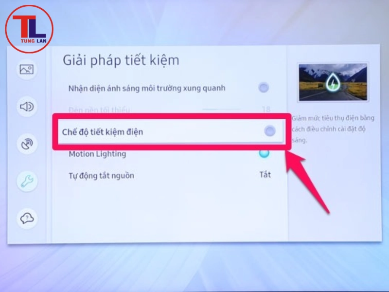 Tắt các chế độ tiết kiệm điện