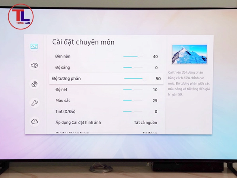 tivi samsung bị tối màn hình