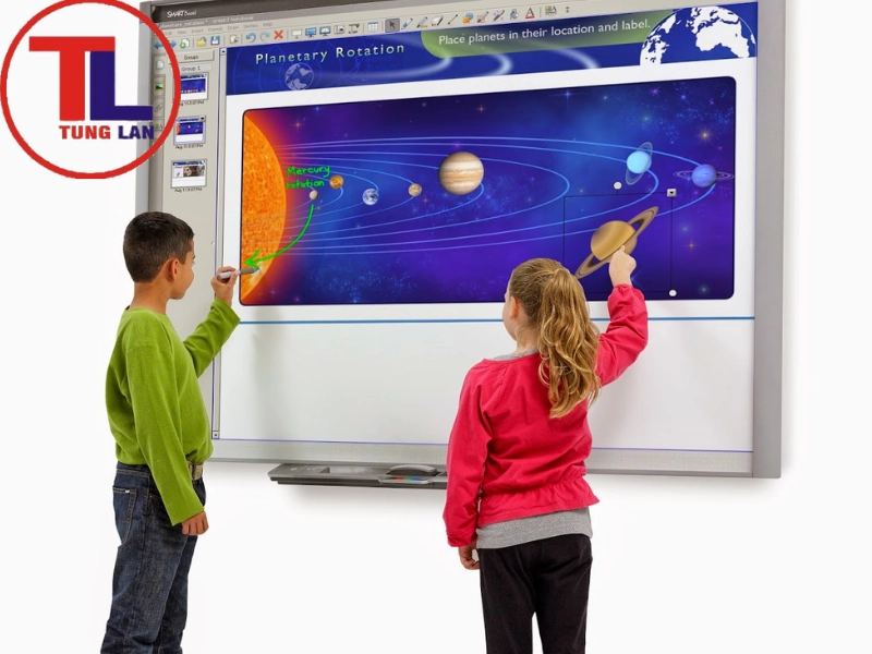 Màn hình tương tác SMARTBoard dùng trong trường học