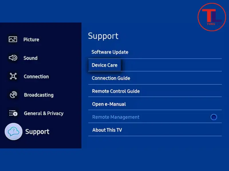 cách xóa bộ nhớ trên tivi samsung