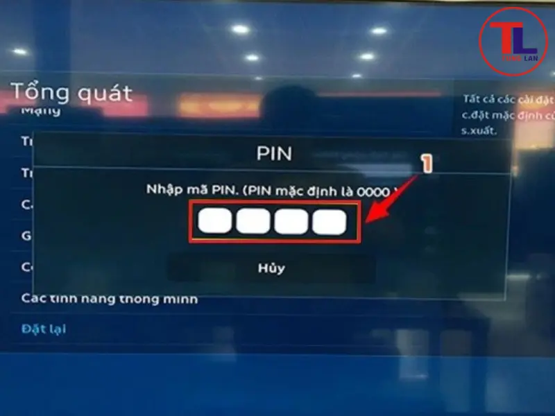 reset tivi samsung