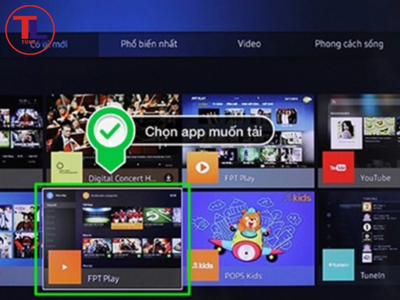 cài ứng dụng ngoài cho smart tv samsung