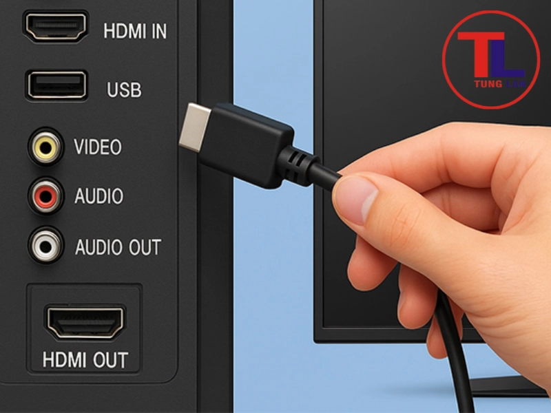 Kiểm tra nguồn video đầu vào và dây cáp (HDMI/AV)