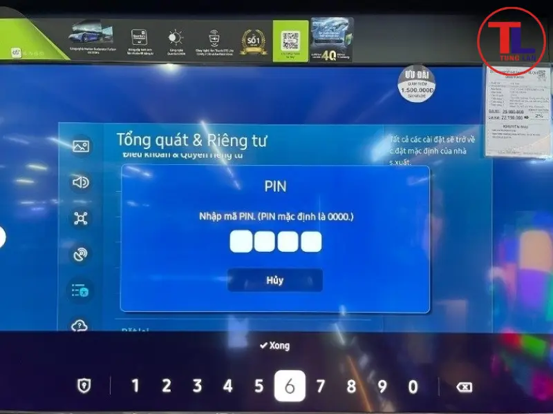khôi phục cài đặt gốc tivi samsung