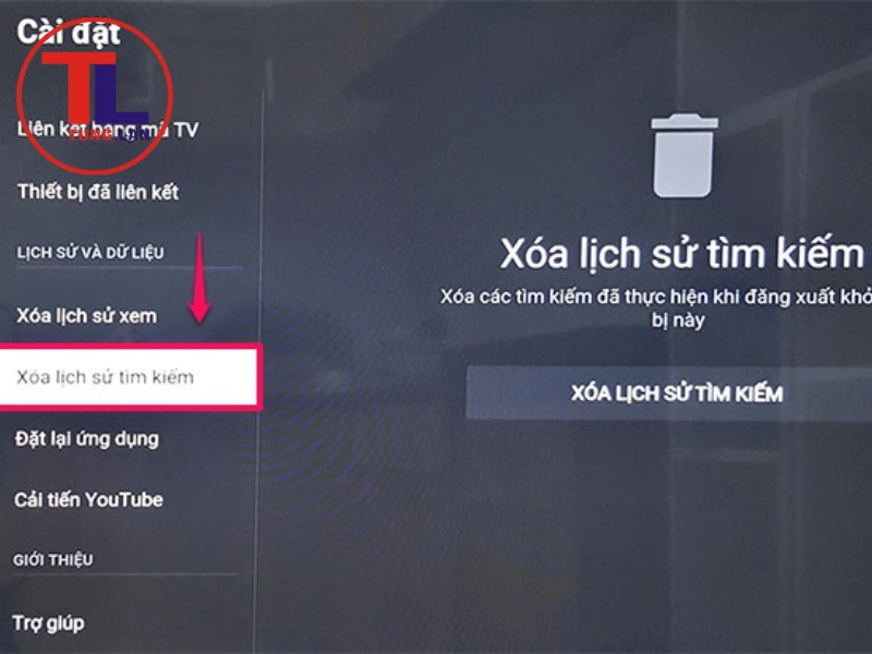 Xóa lịch sử và bộ nhớ đệm (Clear Cache) của YouTube