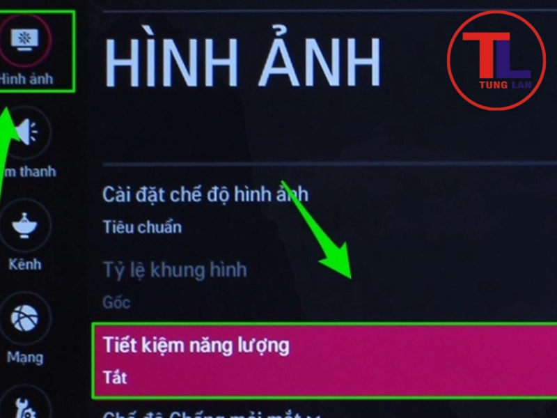Điều chỉnh Chế độ hình ảnh (Picture Mode) về Chuẩn/Sống động