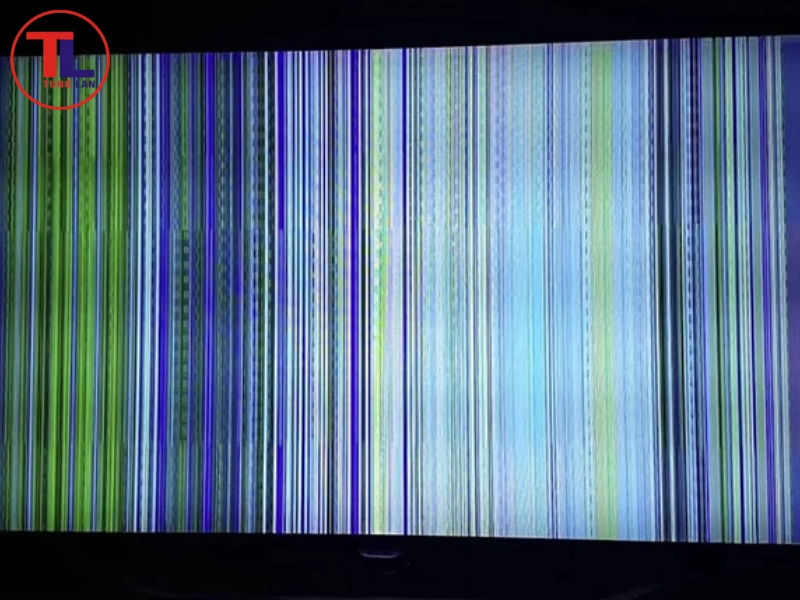 màn hình tivi sony bị sọc