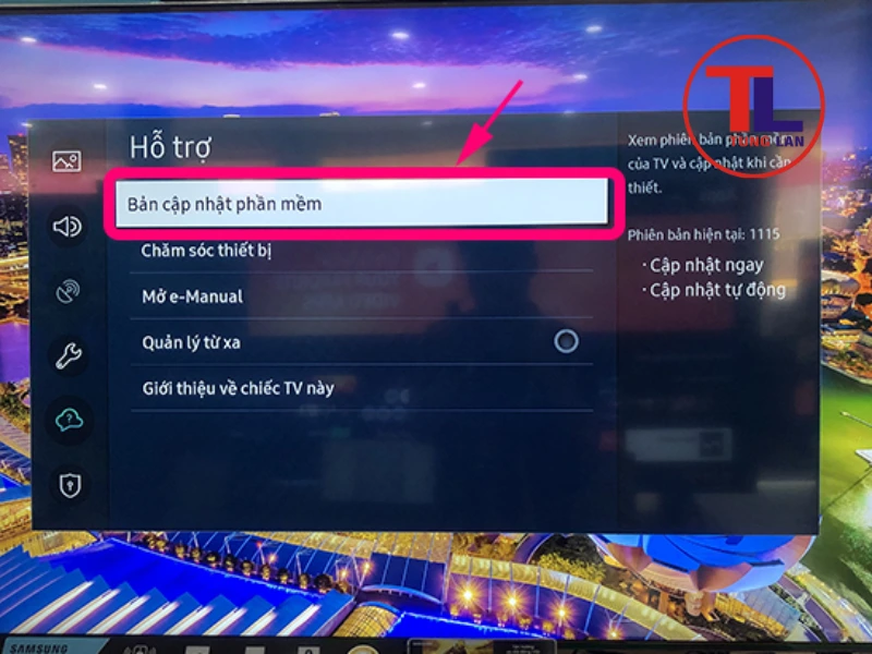 Cập nhật phần mềm tivi Samsung