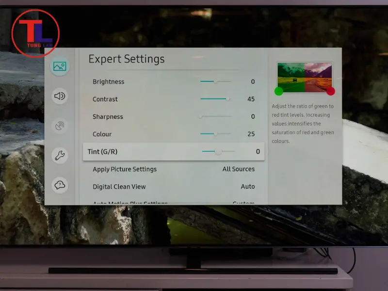 tivi samsung bị mất màu
