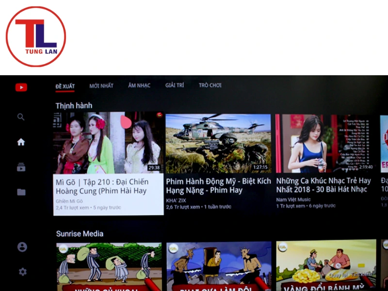 tivi tcl không vào được youtube