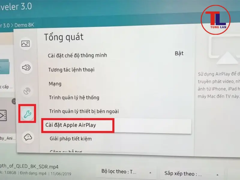airplay không hoạt động trên tv samsung