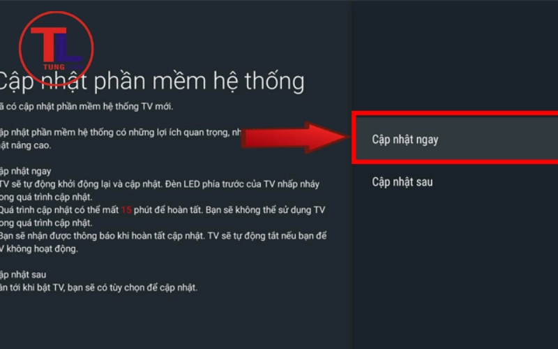 Kiểm tra và cập nhật phần mềm qua Internet