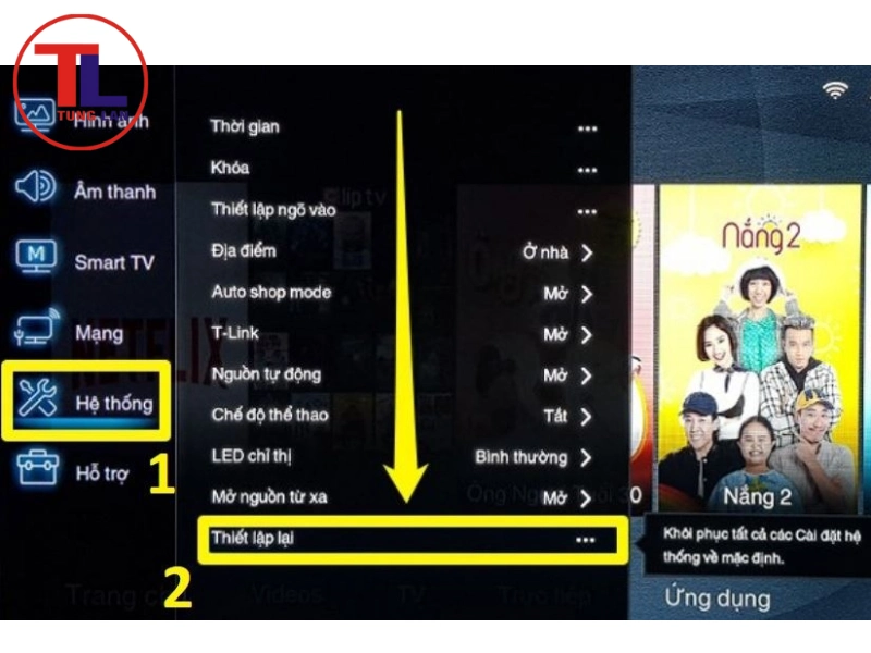 tivi tcl không vào được youtube