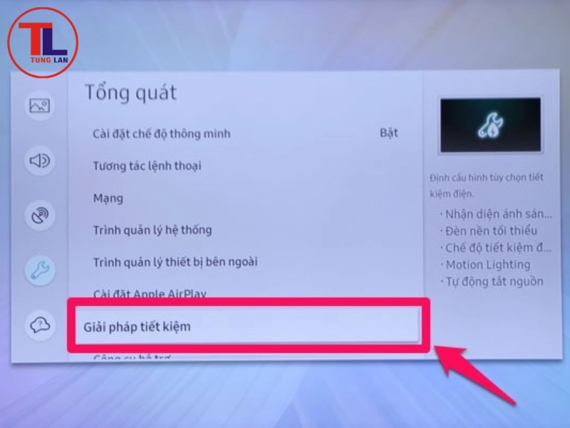 Chọn “Giải pháp tiết kiệm” (Saving solutions)