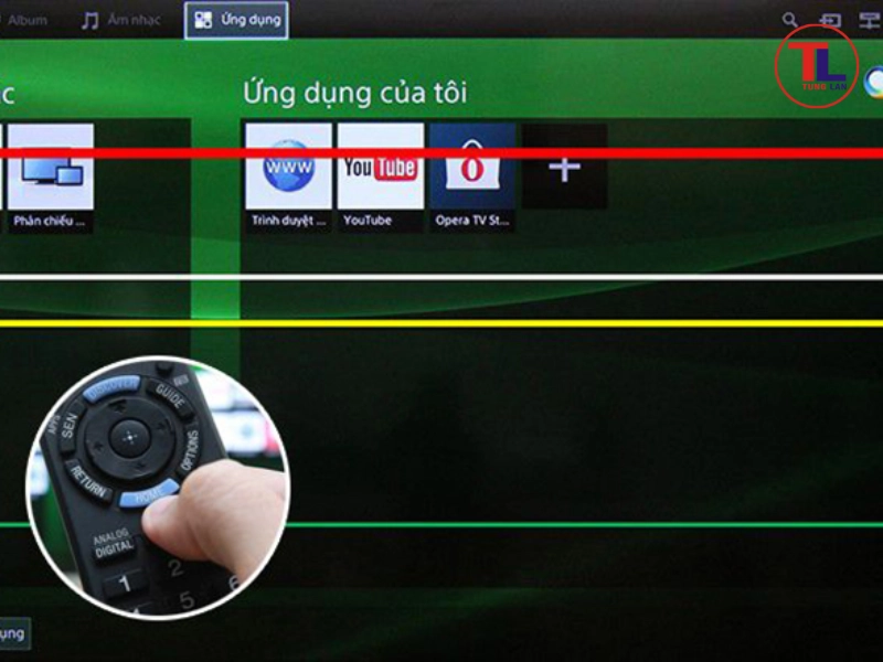 Cách sửa màn hình Tivi Sony bị sọc tại nhà