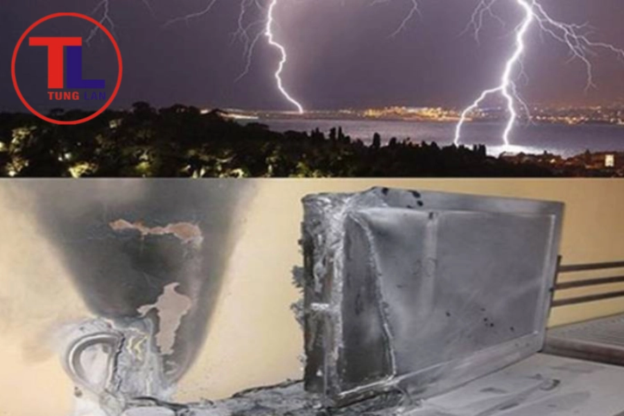 Tivi bị sét đánh có sửa được không? Chi phí sửa chữa bao nhiêu