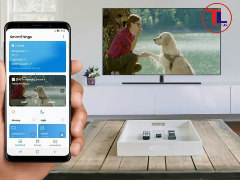 Chuẩn bị tivi và điện thoại