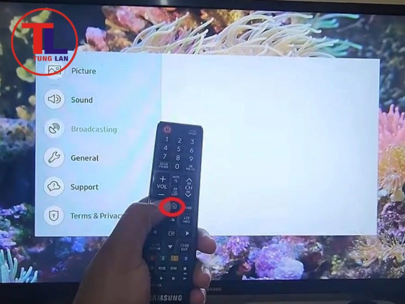 màn hình tivi Samsung bị màu xanh lá