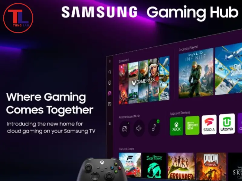 cách chơi game trên tivi samsung