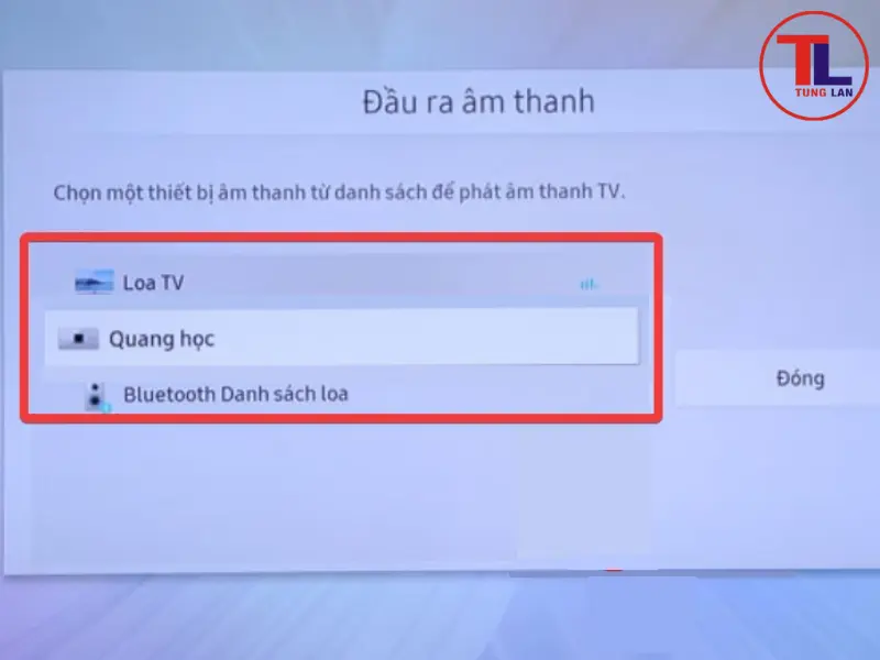 mở bluetooth trên tivi samsung