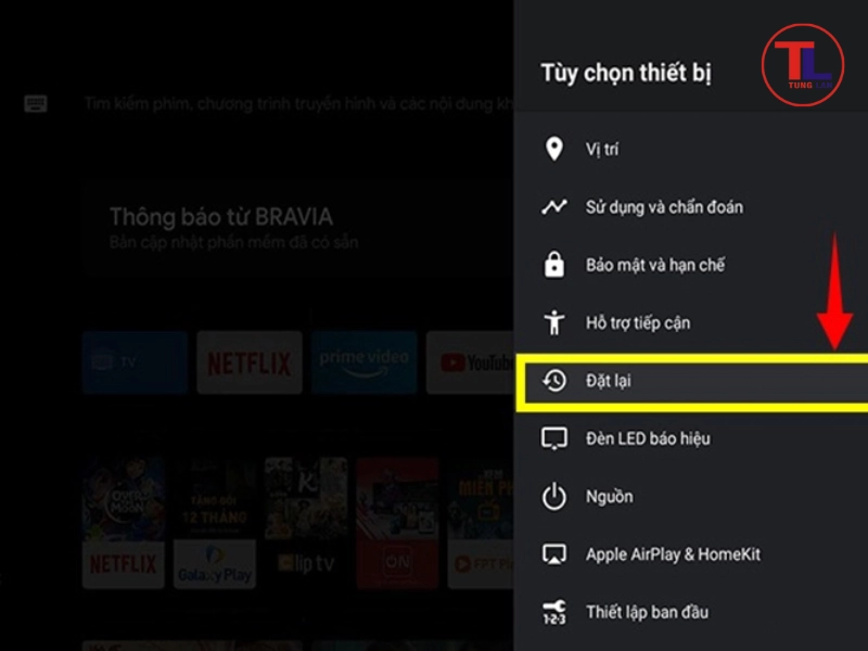 Khôi phục cài đặt gốc (Factory Reset)