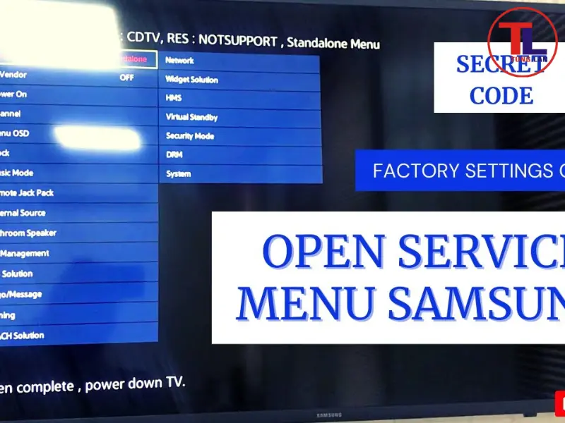 cách khôi phục cài đặt gốc tivi samsung