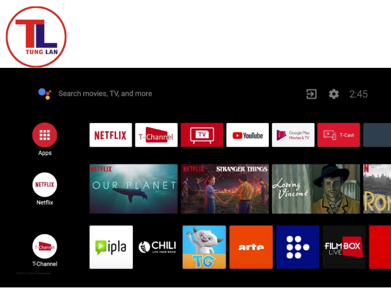 tivi tcl không vào được youtube