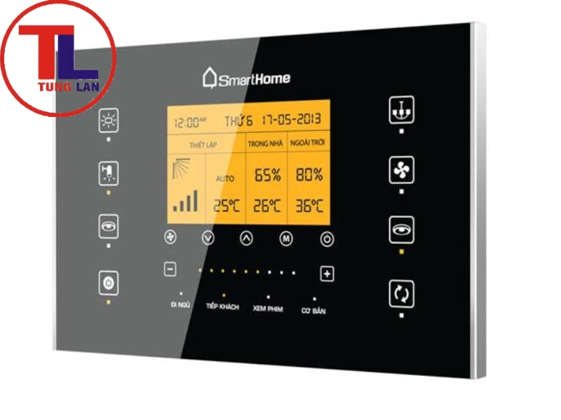 Hệ thống điều khiển nhà SmartHome BKAV sử dụng cảm ứng điện dung đơn điểm