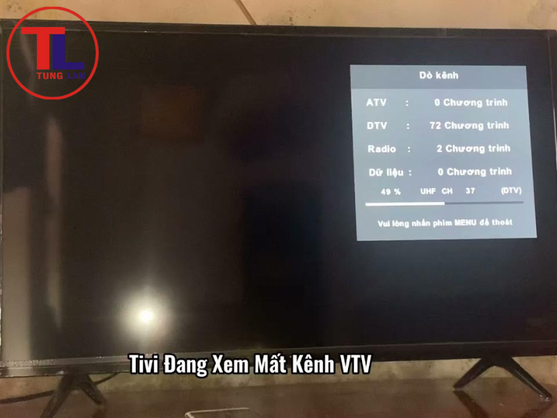 Cách khắc phục kênh trên tivi Samsung không thấy kênh VTV