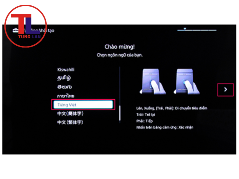 Các bước thiết lập lại tivi Sony sau khi khôi phục cài đặt gốc