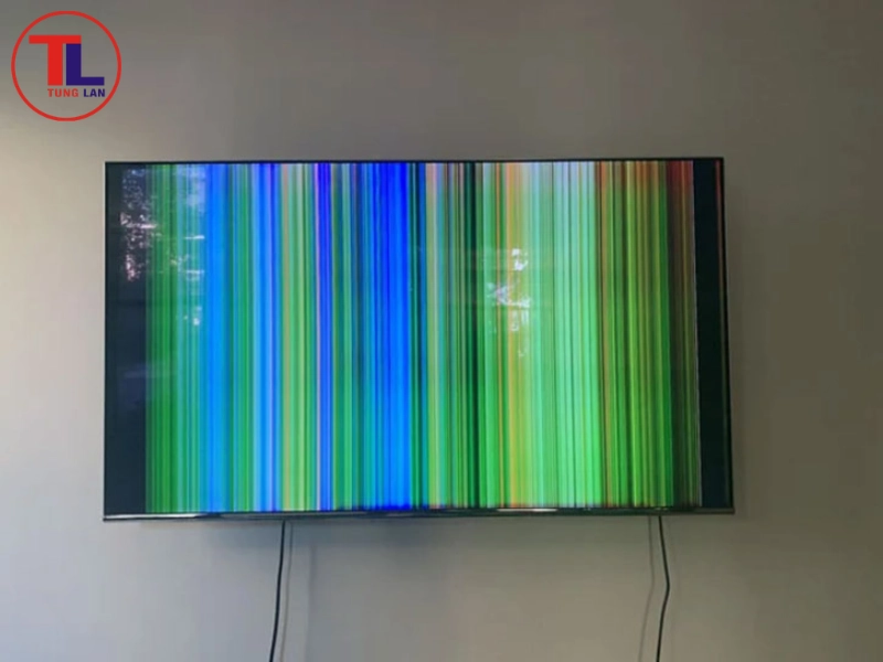 tivi sony bị sọc ngang màn hình