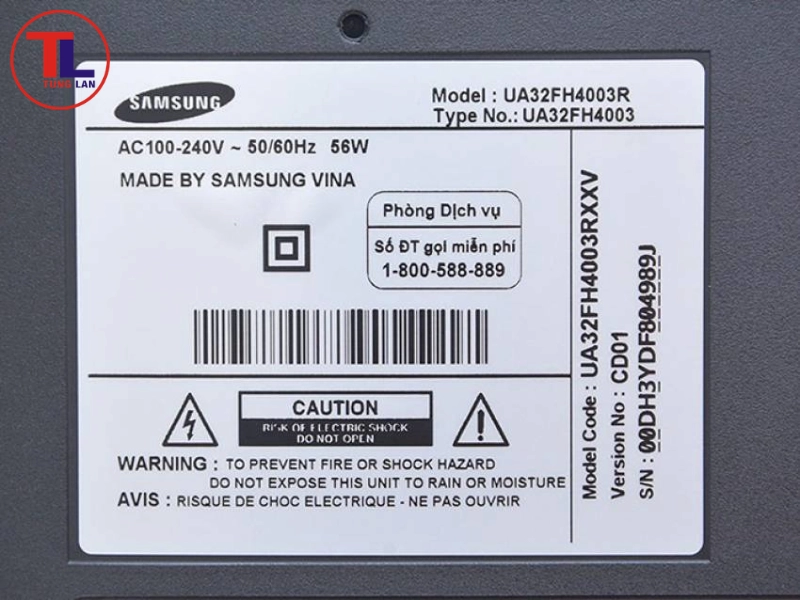 bảng giá linh kiện tivi samsung