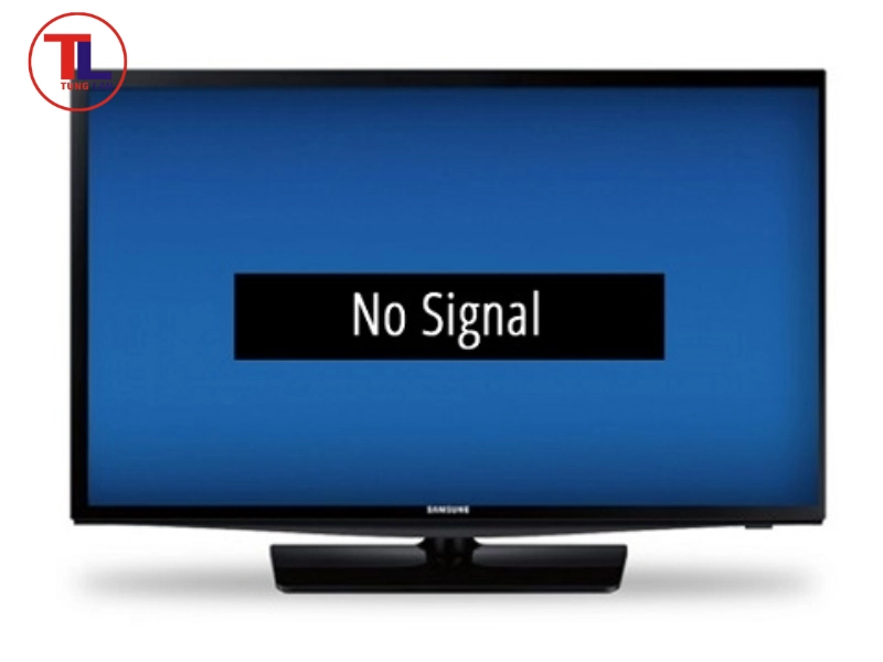 Màn hình xanh dương trơn kèm thông báo No Signal