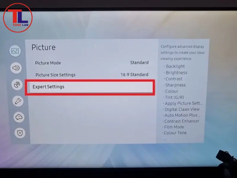 cách chỉnh độ sáng tivi samsung