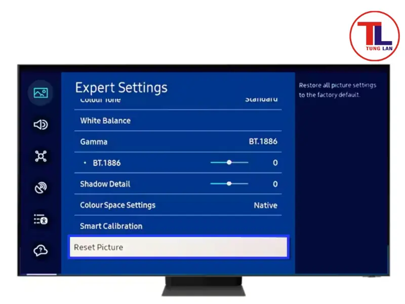 cách chỉnh màu tivi samsung
