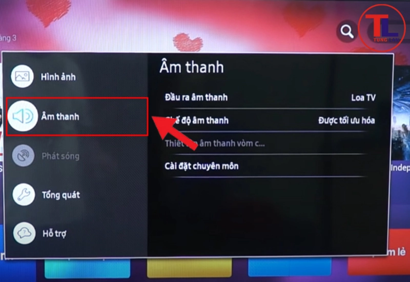 Cài đặt âm thanh nâng cao trên tivi Samsung